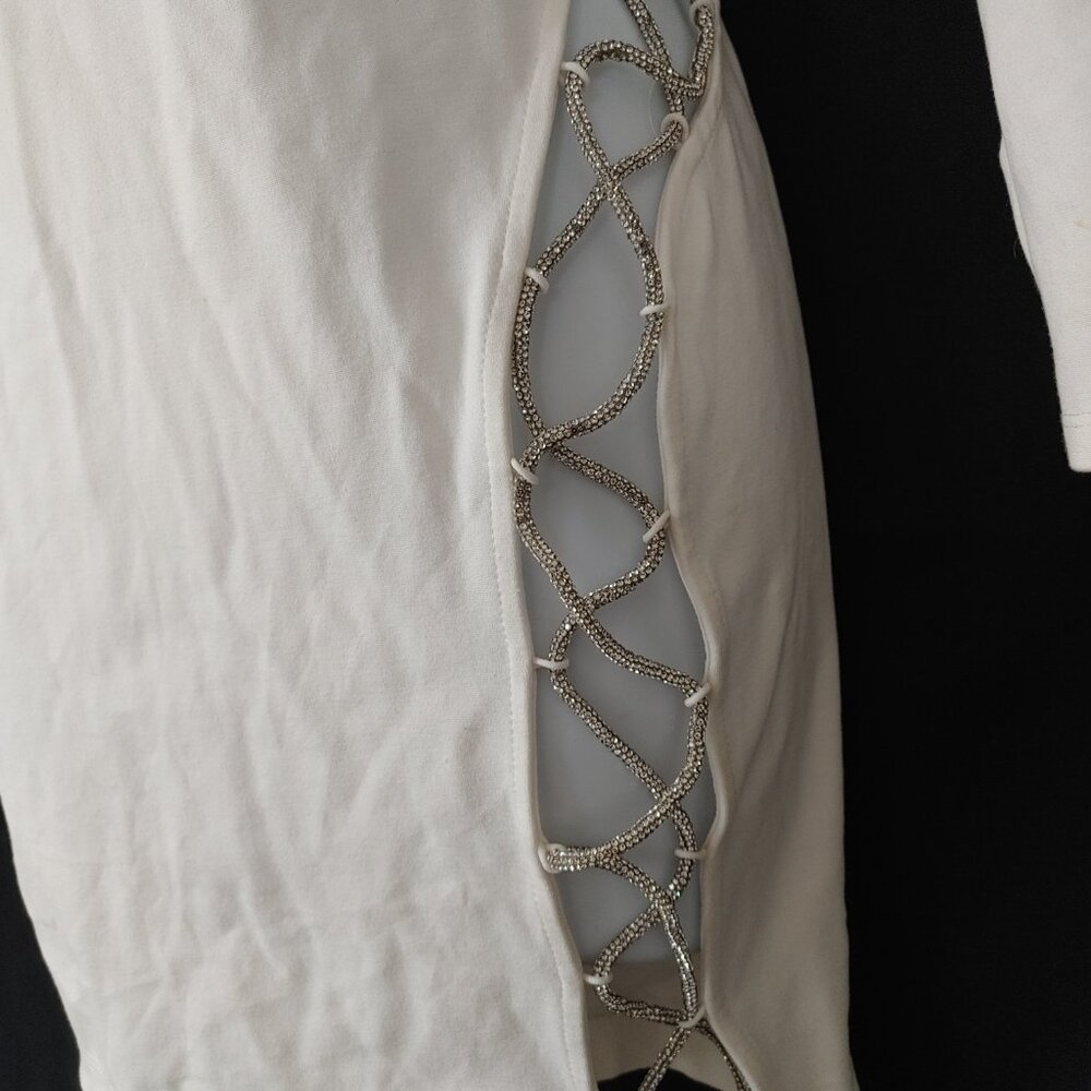 JEWELED ROPE - CUTOUT - PARTY DRESS - Picture 5 of 6